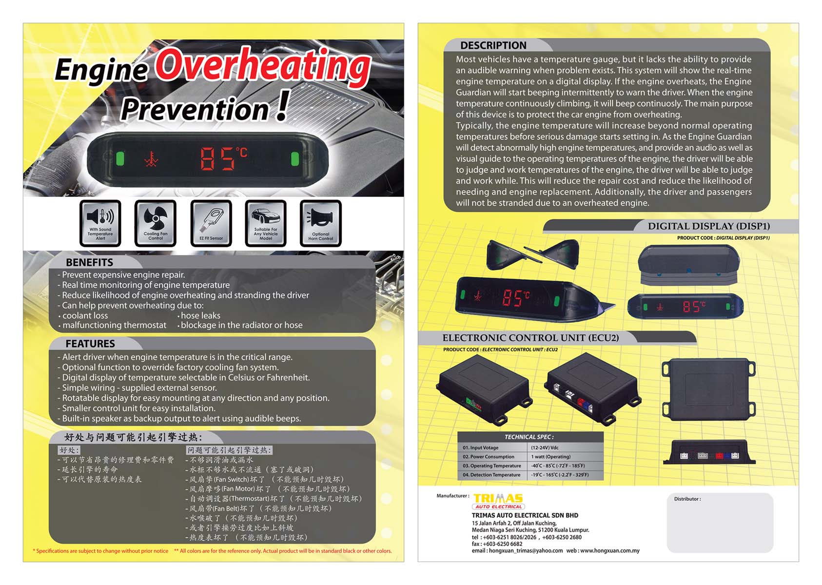 Overheating Sensor 12V